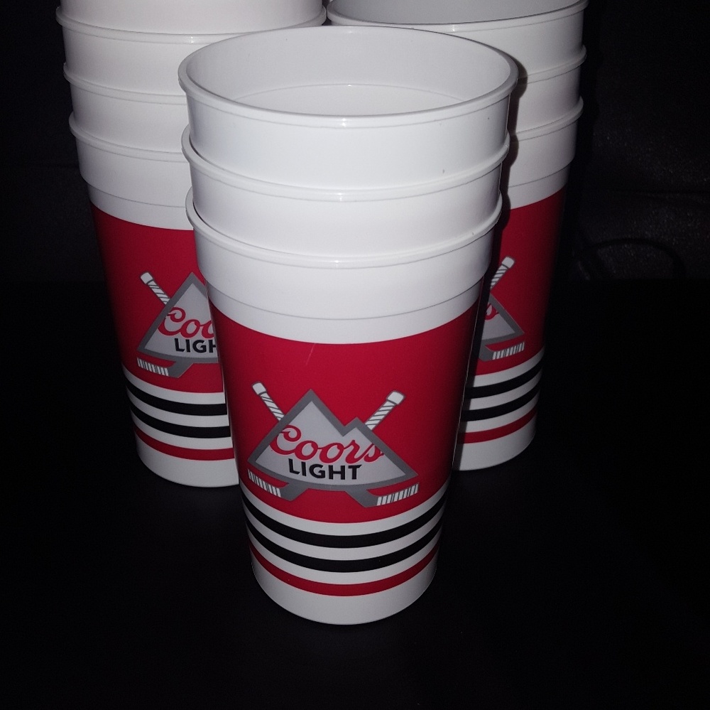 50 piece Coors Light hockey reusable  beer cups